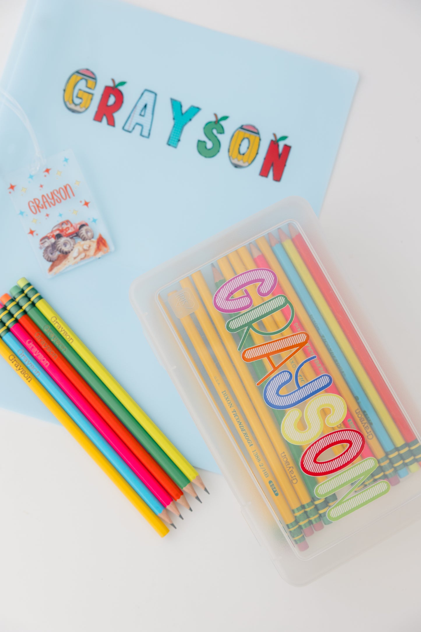 Personalized Pencil or Crayon Case | Back to School Name Box | Custom School Supply Box