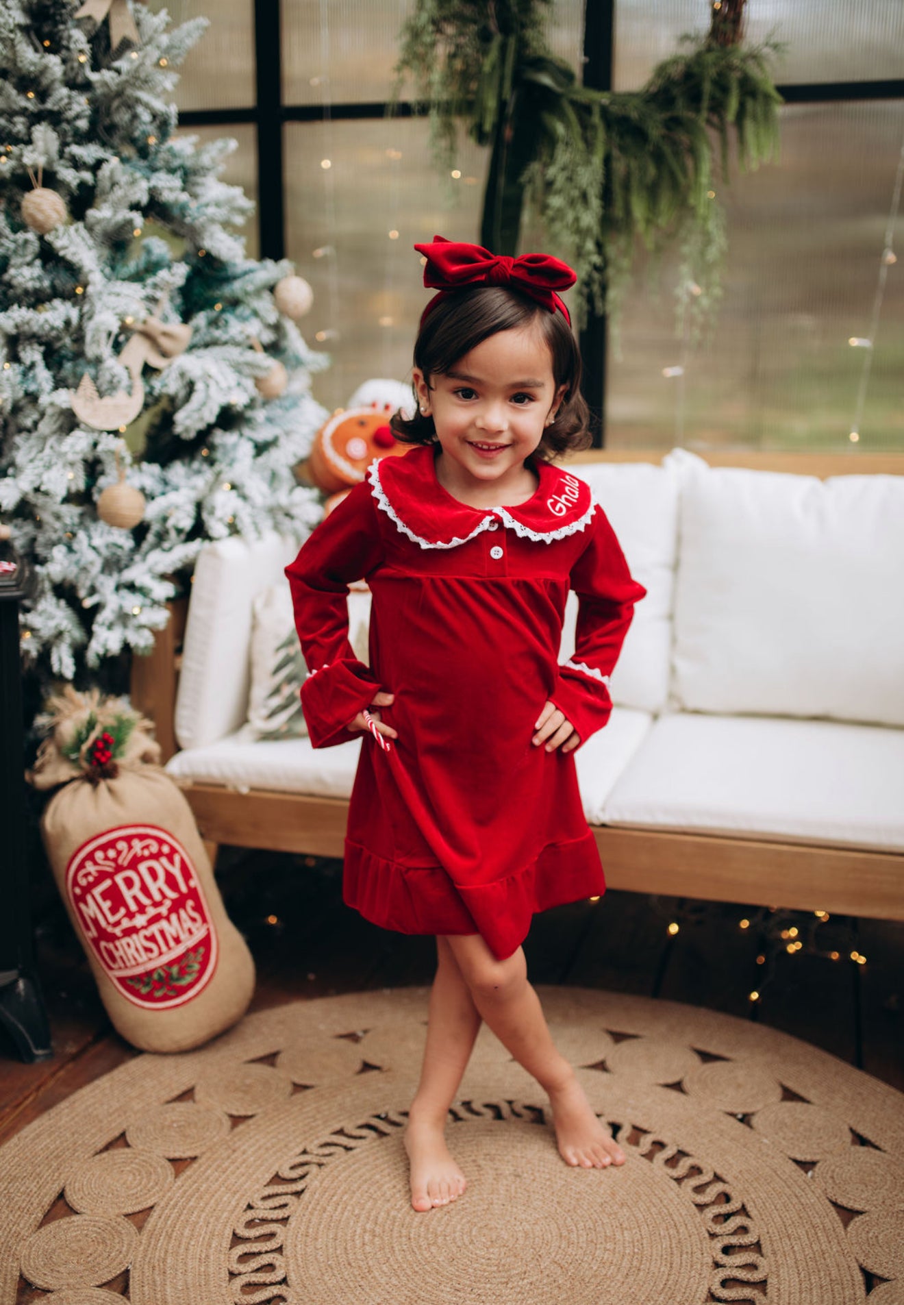 white christmas dresses Personalized Christmas Pajamas for Kids - Kids Red Pajamas