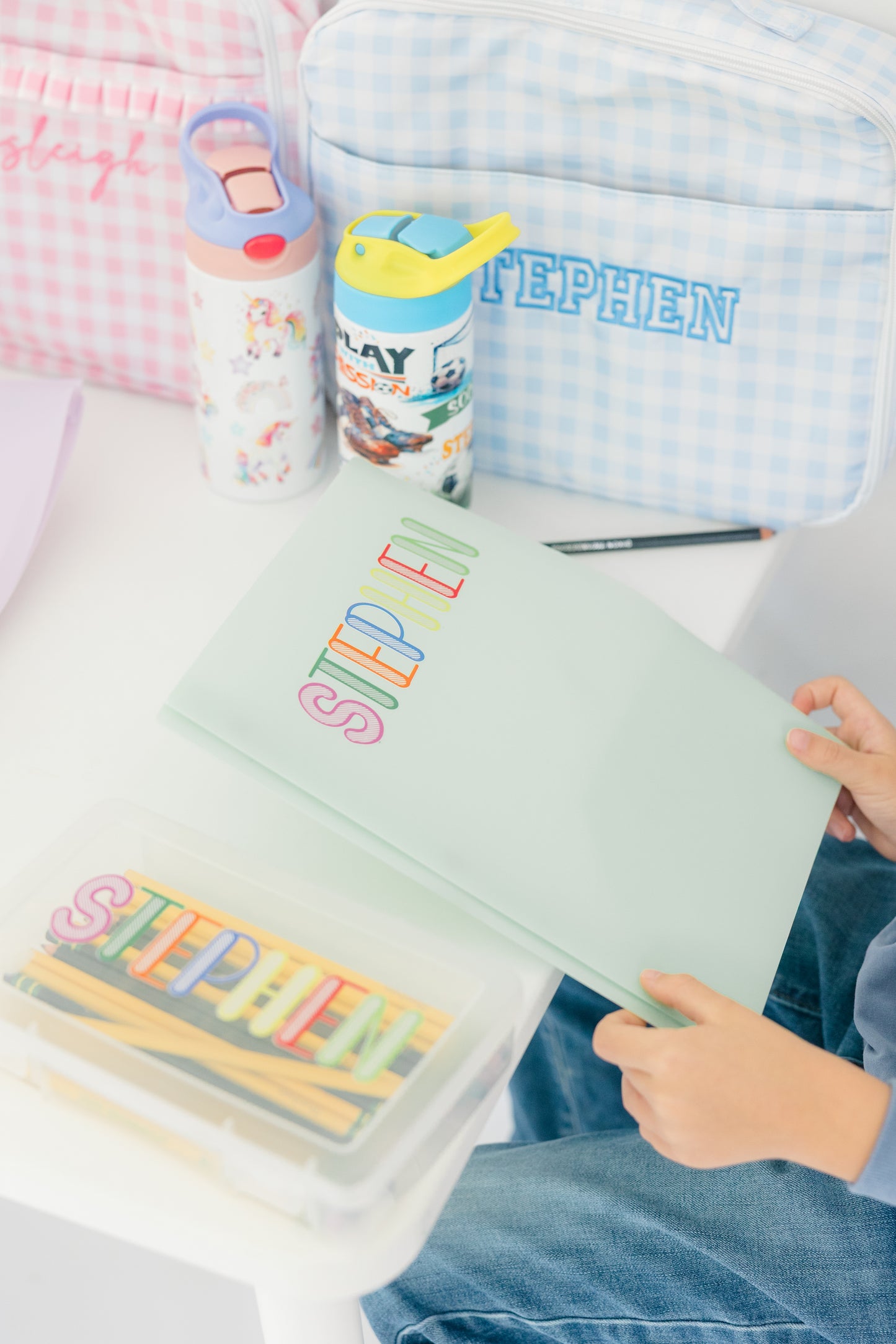 Personalized Plastic Folder with Pockets