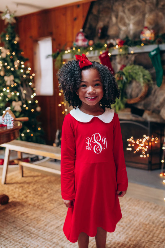 Personalized Girls’ Christmas Dress