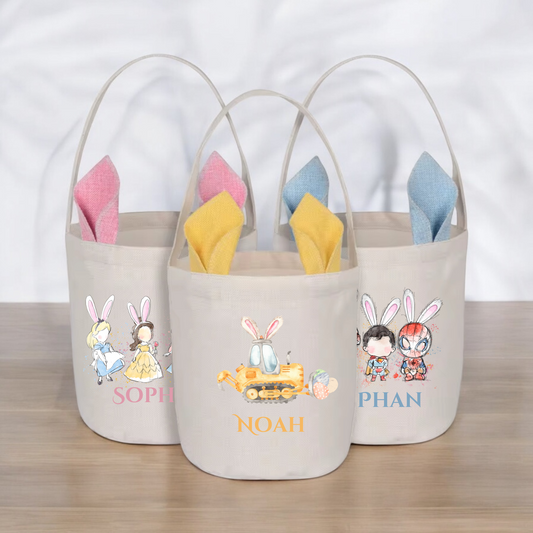 Burlap Easter Basket