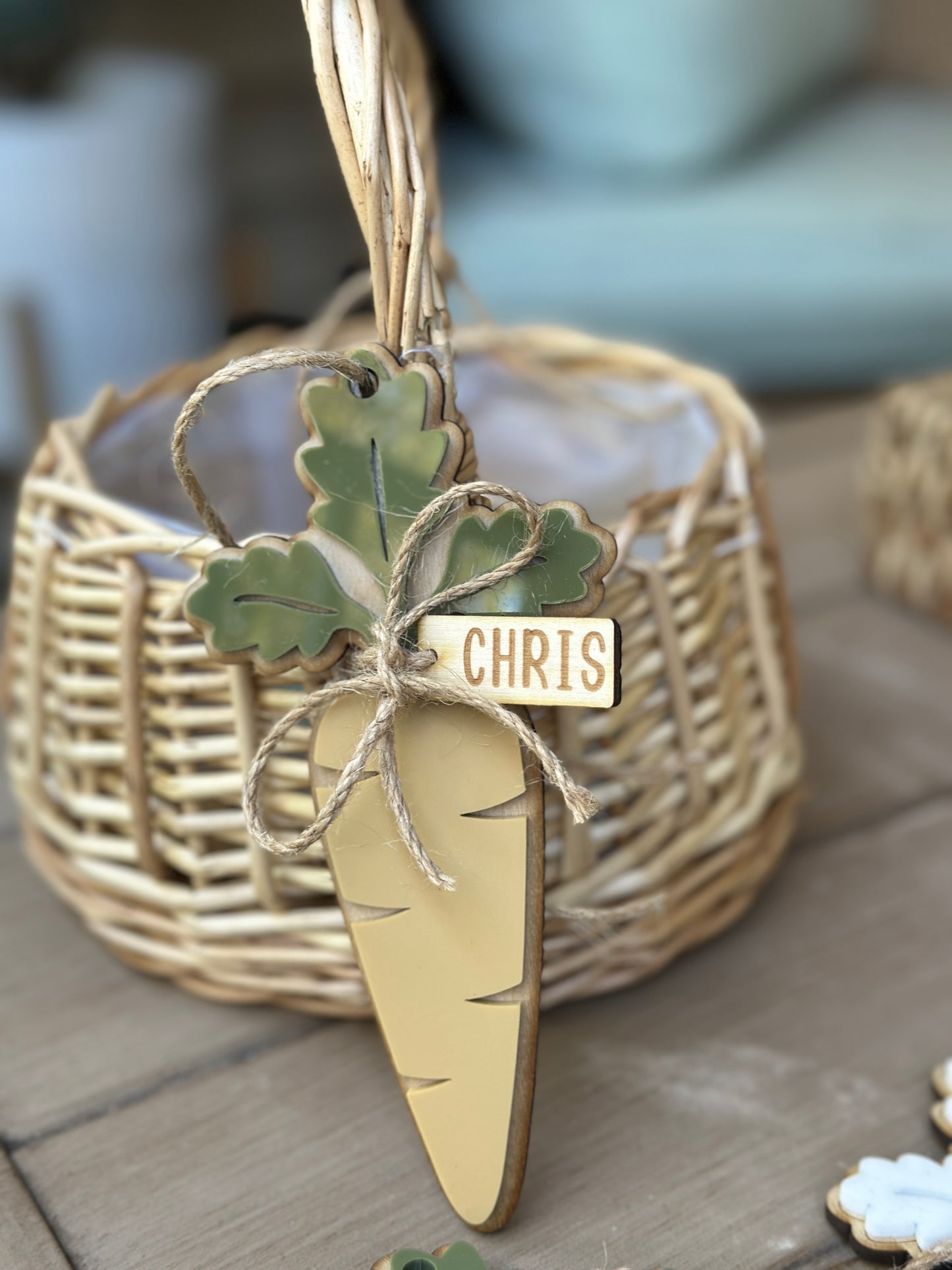 Carrot easter tag