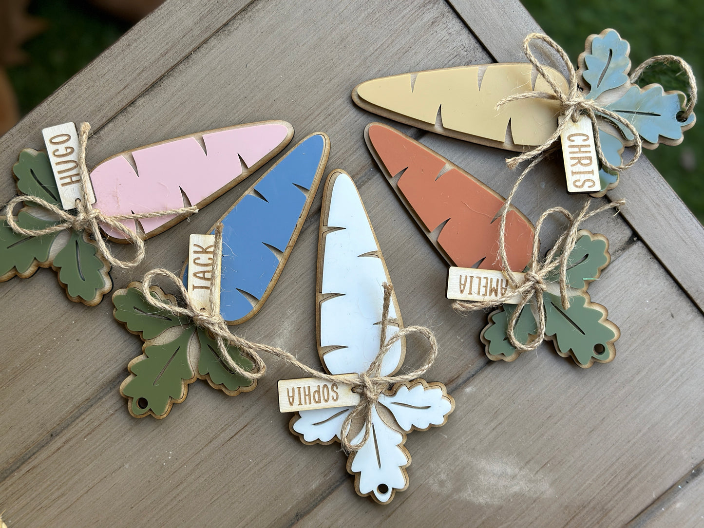 Carrot easter tag