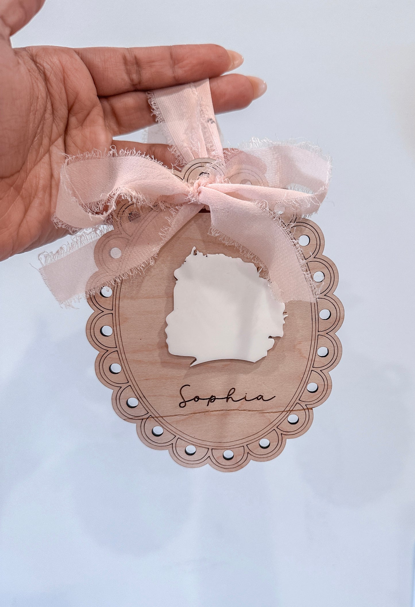 Silhouette Portrait Ornament