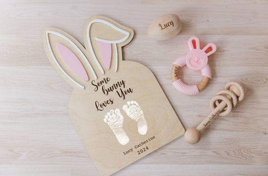 Easter Baby Footprint