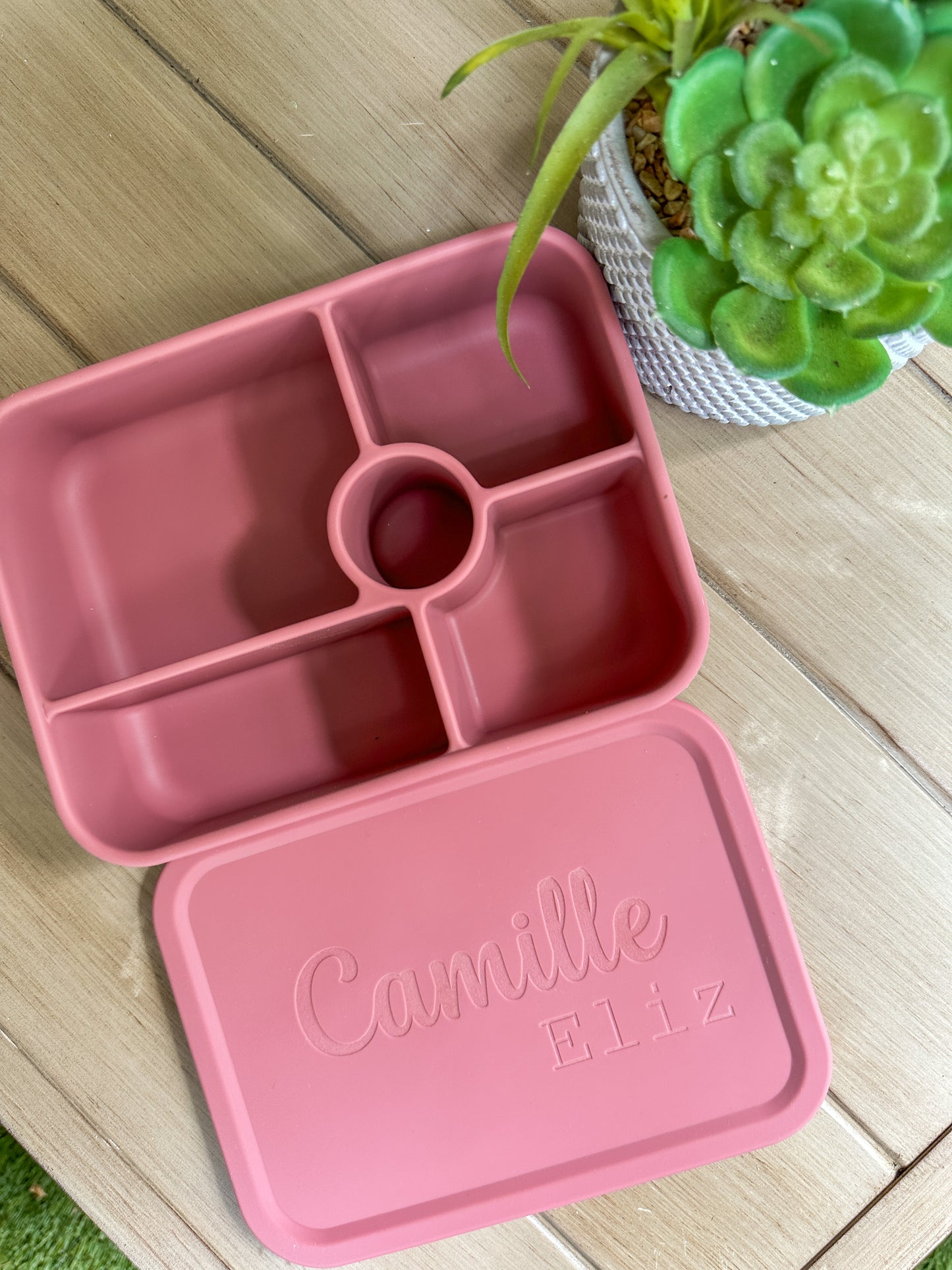 Personalized Silicone Bento Box - 5 Compartments