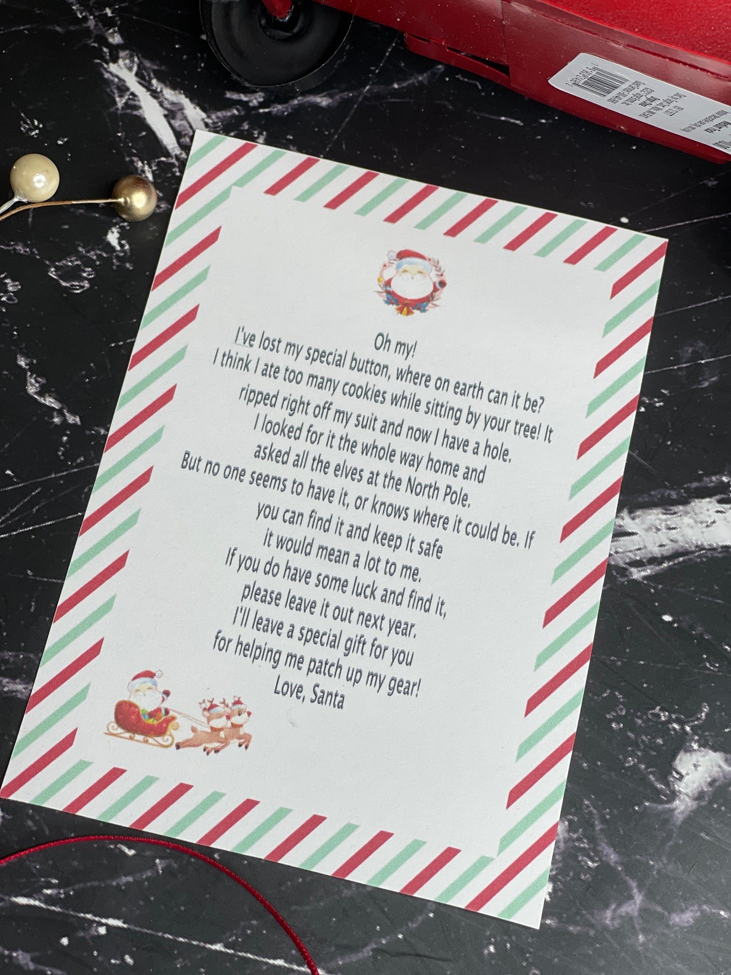 Santa’s Lost Button