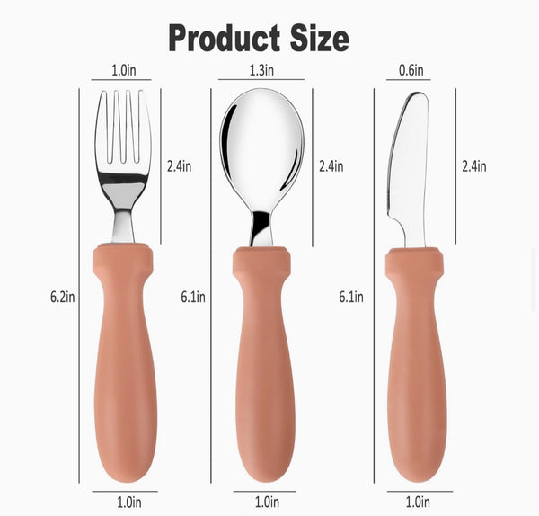 Baby Fork and Spoon Personalized Utensils – Symposium Co