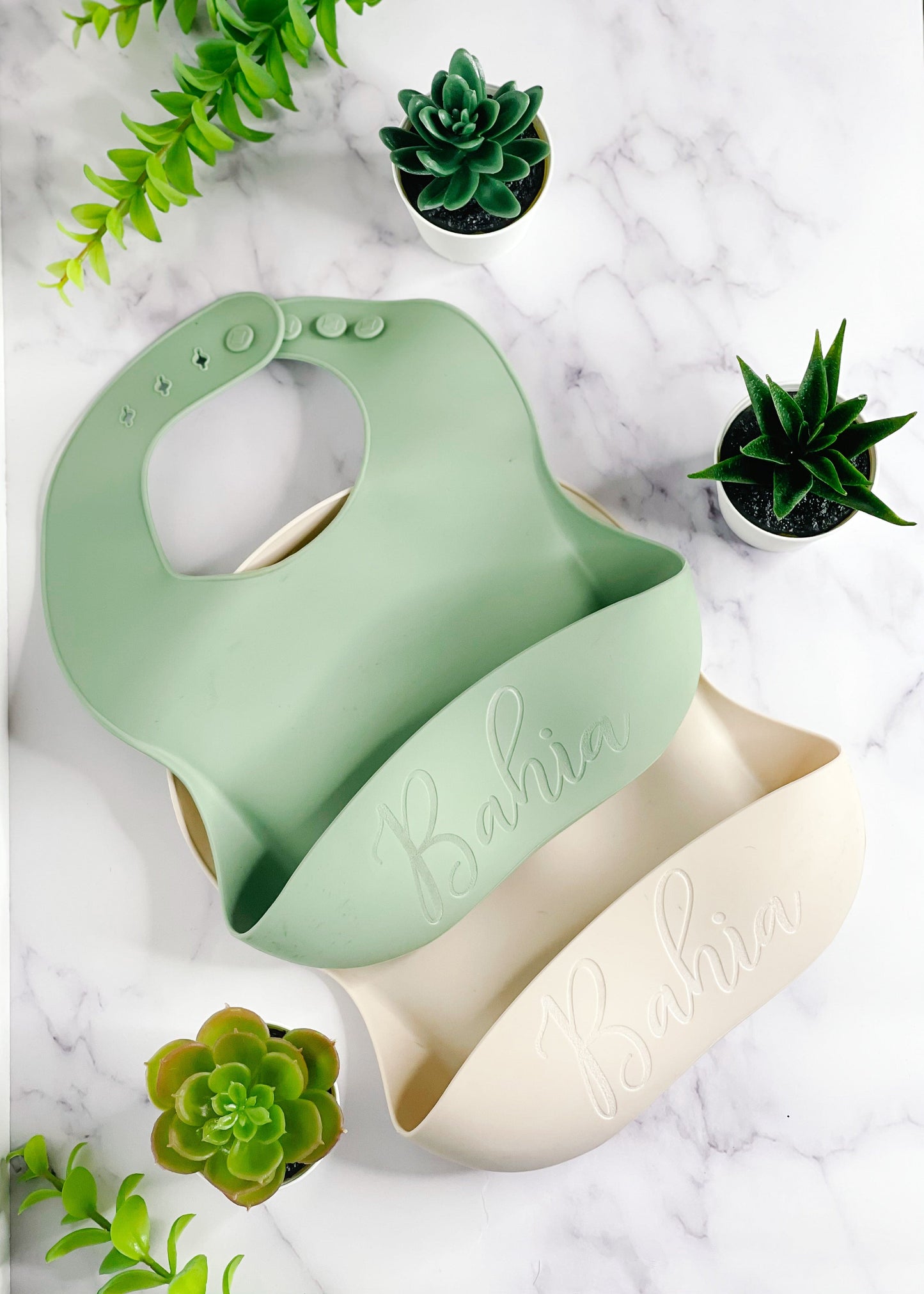 Personalized Silicone Baby Bibs
