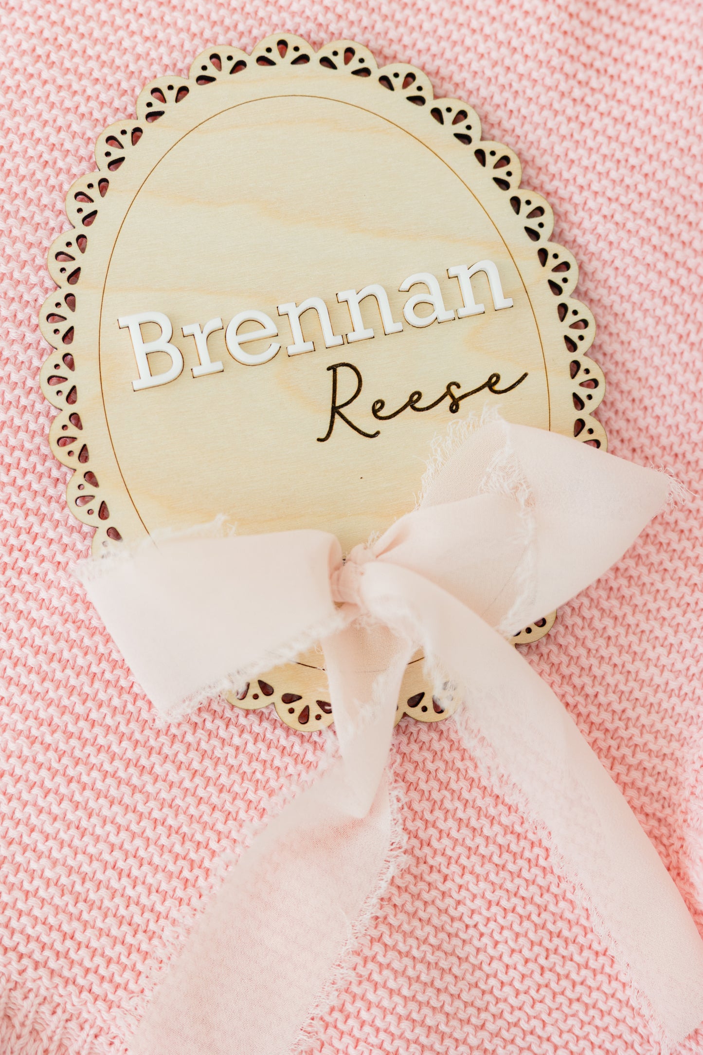 Personalized Wooden Birth Announcement Sign