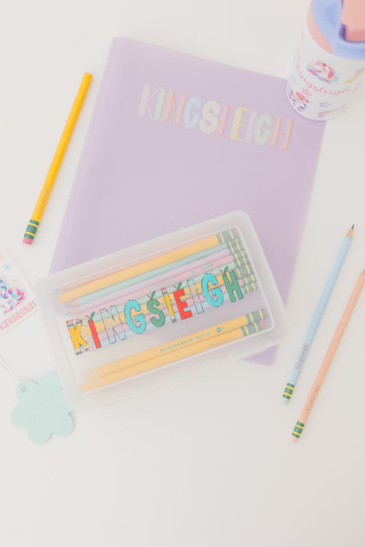 Personalized Pencil or Crayon Case | Back to School Name Box | Custom School Supply Box