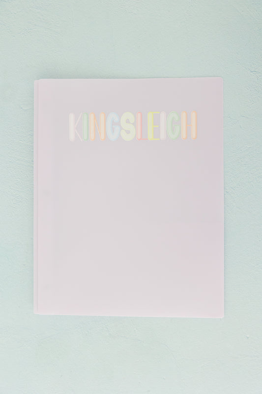 Personalized Plastic Folder with Pockets