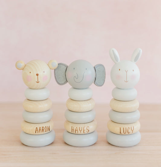 Animals Personalized Stacking Toys