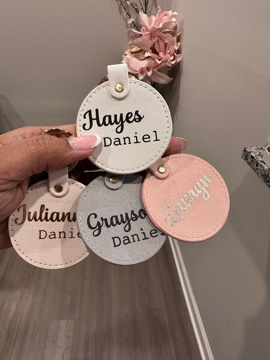 Personalized Tags, Diaper Bag Keychain