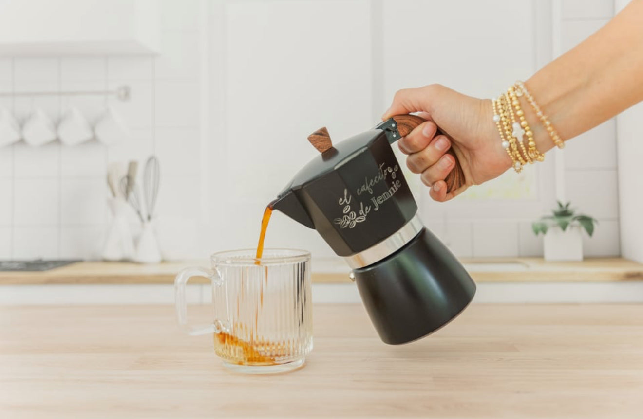 Personalized Espresso Maker, Moka Pot, Greca