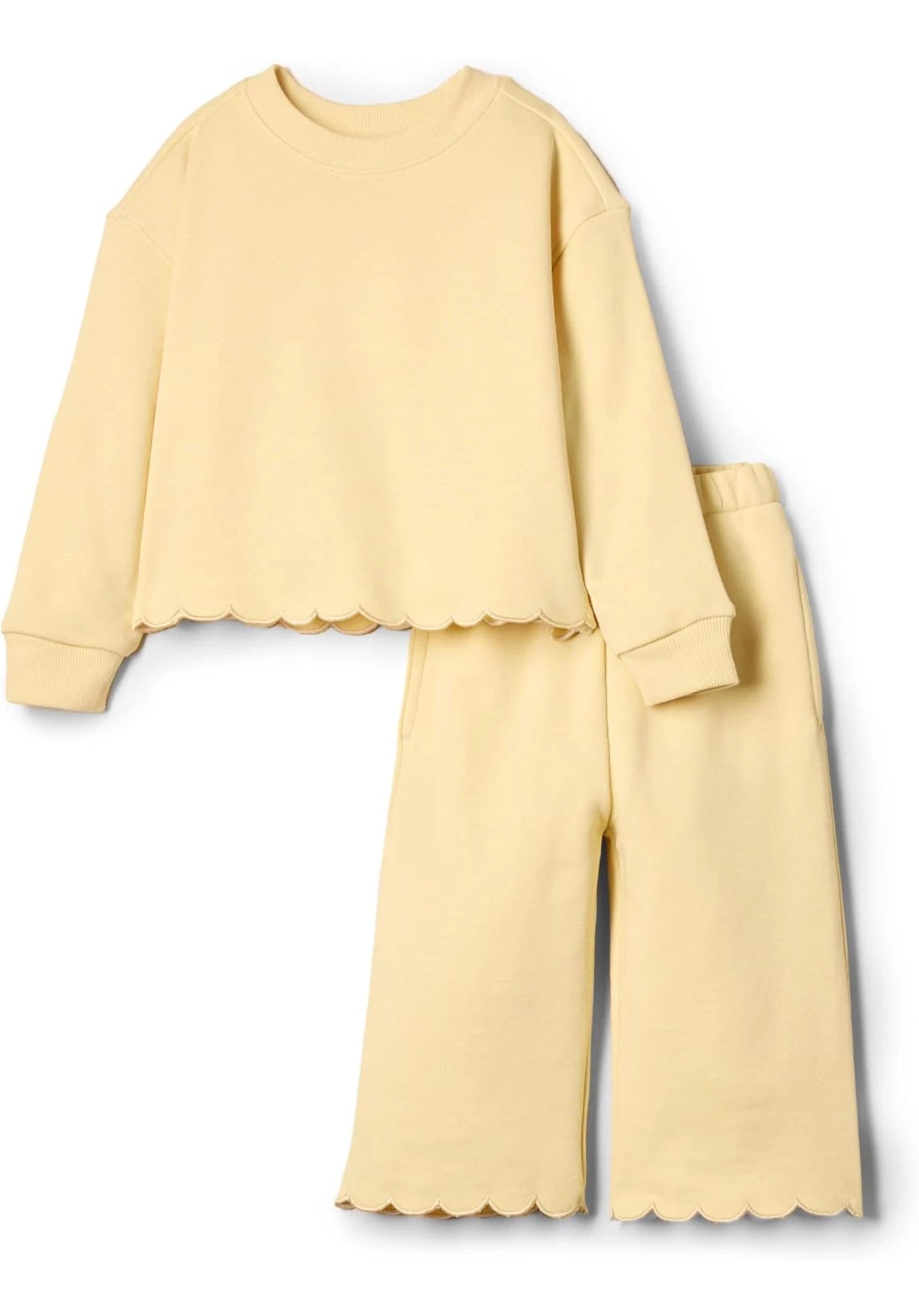 Scallop Lounge Set – Personalized Embroidered Name Set (Toddlers & Big Girls)