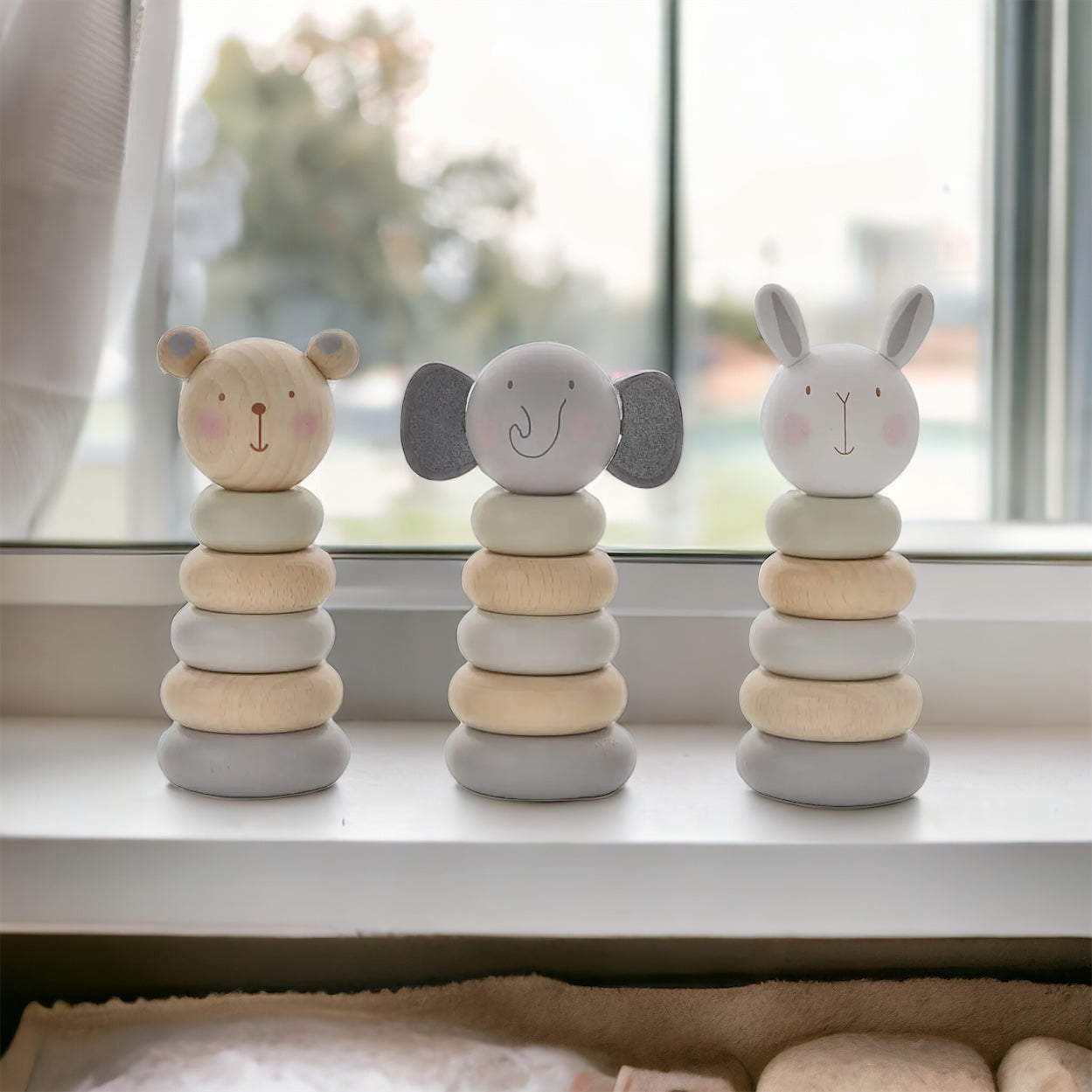 Animals Personalized Stacking Toys