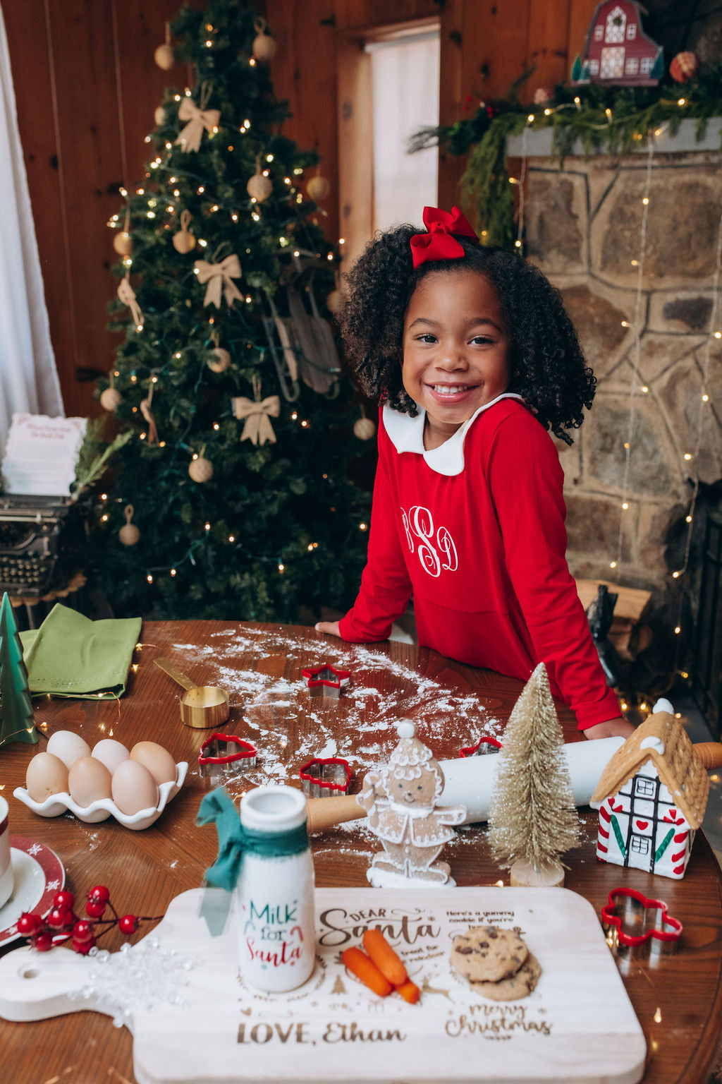 Personalized Girls’ Christmas Dress