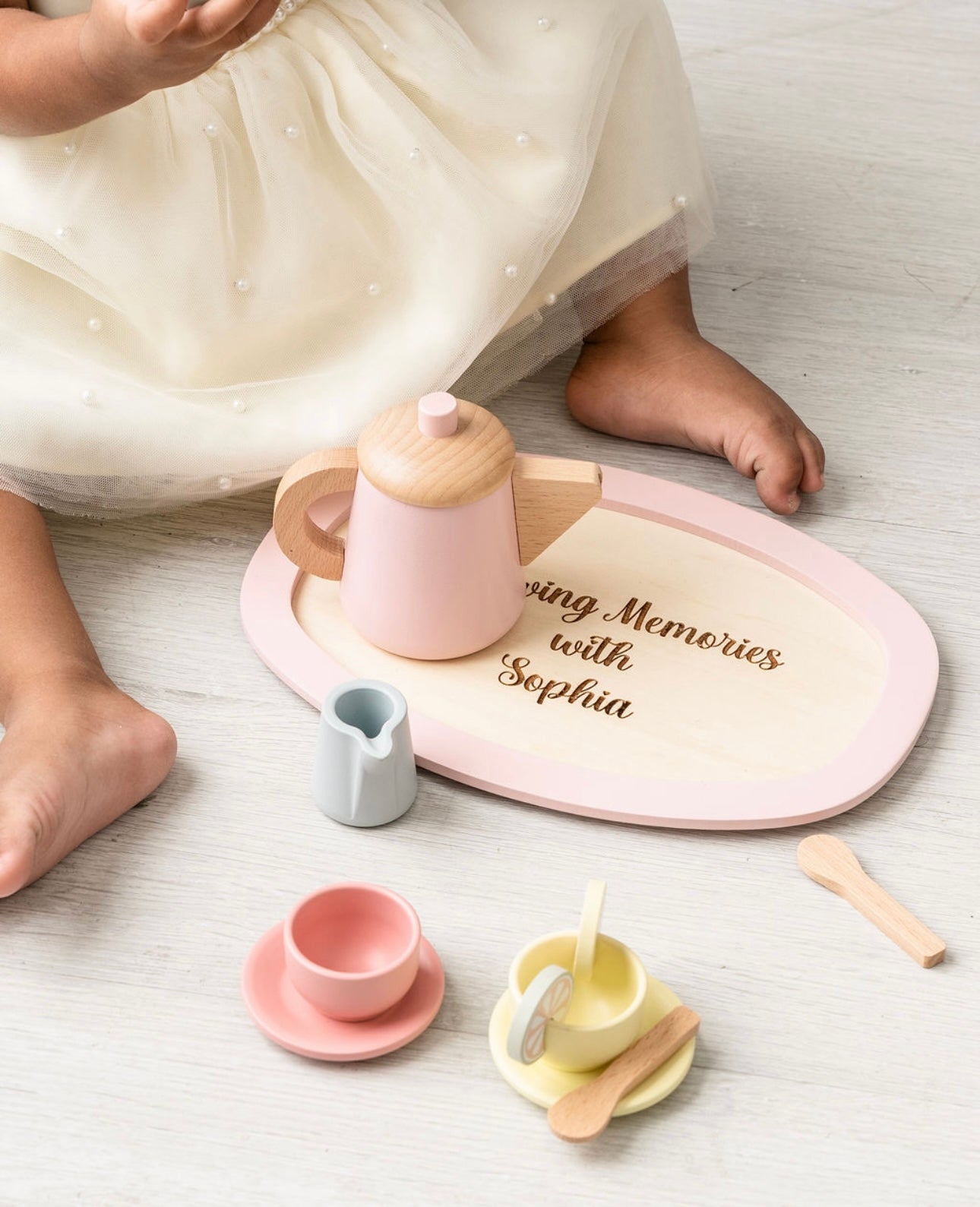 Personalized Toddler Tea Party - Wooden