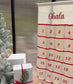 Personalized Embroidered Advent Calendar | Custom Name Christmas Countdown Wall Hanging