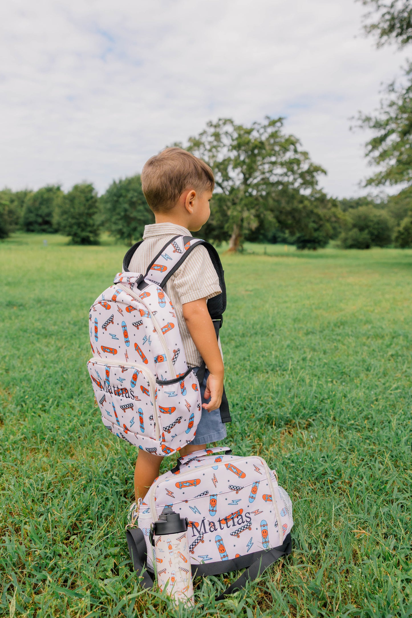 Personalized Back-to-School Set — Backpack, Lunch Box & Water Bottle