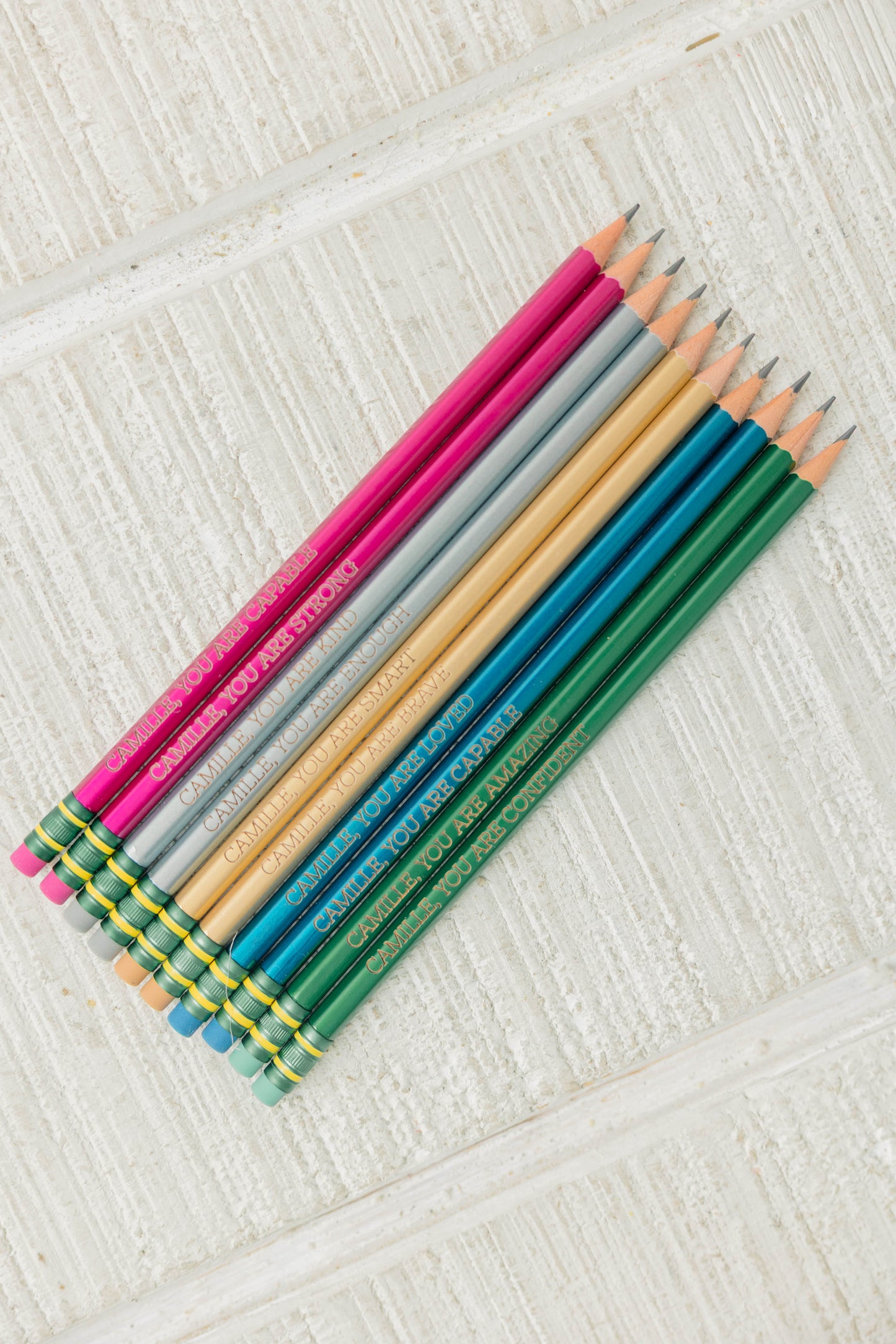 ✨ Personalized Ticonderoga Pencils – Pastel, Neon, Black, Yellow & Chubby Kindergarten Options