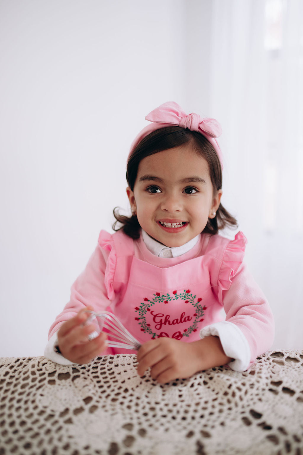 Kids Personalized Ruffle Apron – Cooking • Baking • Crafting