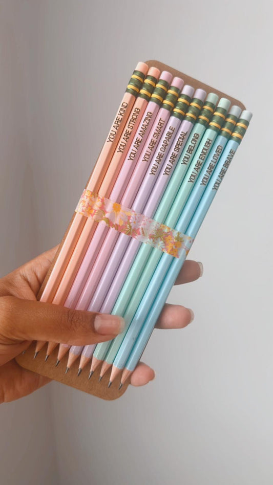 ✨ Personalized Ticonderoga Pencils – Pastel, Neon, Black, Yellow & Chubby Kindergarten Options