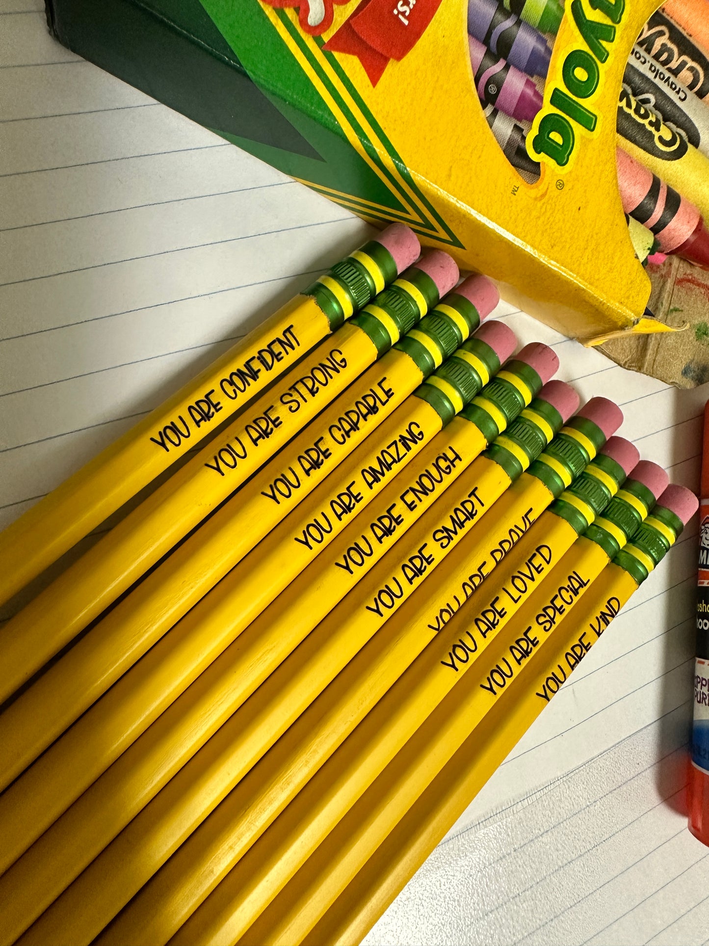 ✨ Personalized Ticonderoga Pencils – Pastel, Neon, Black, Yellow & Chubby Kindergarten Options