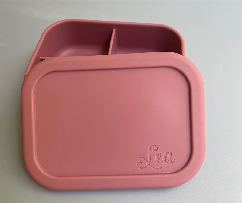 Customized Silicone Bento Box Kids Lunch Box Personalized Name Lunch Box  Back to School Lunch Divided Food Container Kids Food Storage 