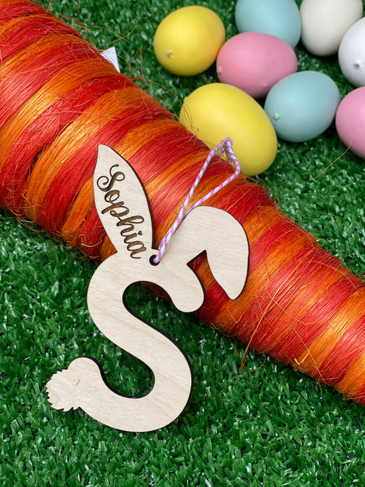 Personalized Letter Easter Tags