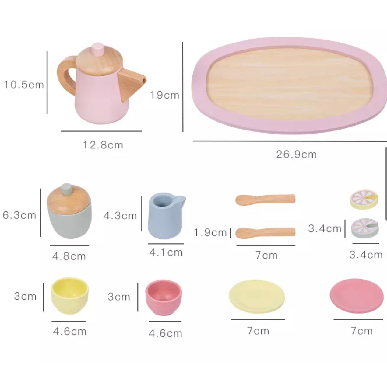 Personalized Toddler Tea Party - Wooden