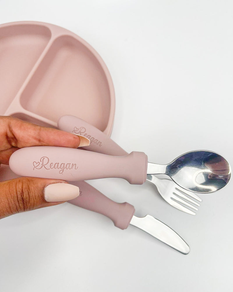 Personalized Toddler Utensils (set of 3) – Craft in by Raquel