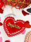 Valentine’s day heart doily tag