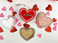 Valentine’s day heart doily tag