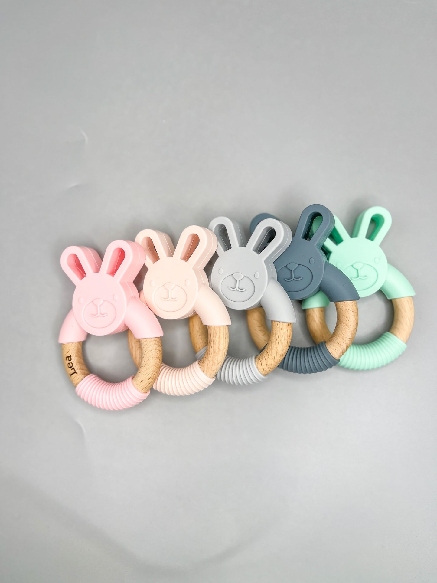 Personalized baby teether, engraved teether, Food grade silicone fox teether, silicone baby teether, wooden baby teether, baby silicone toy