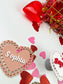 Valentine’s day heart doily tag