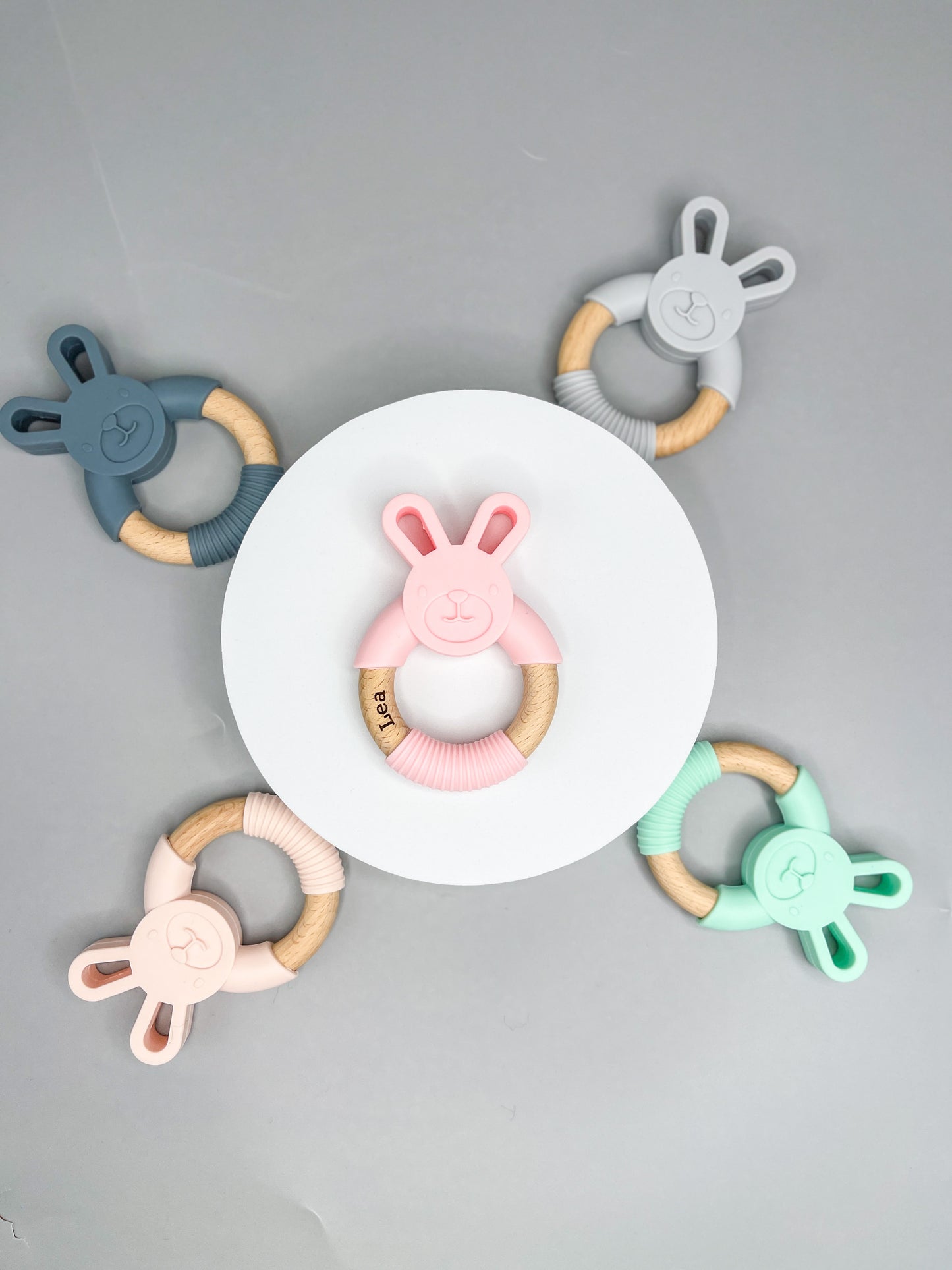 Personalized baby teether, engraved teether, Food grade silicone fox teether, silicone baby teether, wooden baby teether, baby silicone toy