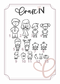 Family Stick Keychain