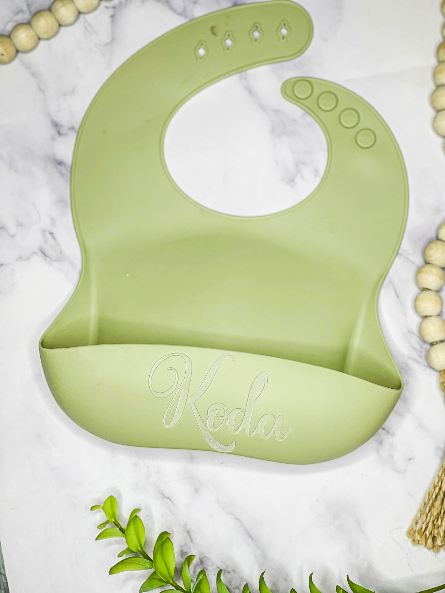 Personalized Silicone Baby Bibs